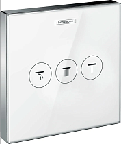 Переключатель потоков Hansgrohe ShowerSelect 15736400 на три потребителя, белый