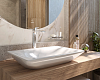 Столешница с раковиной Duravit 120, дуб французский, без отверстий, с раковиной Duravit Viu, 60, белая