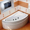 Акриловая ванна BAS Вектра 150x90 R, на каркасе