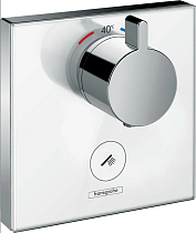 Термостат Hansgrohe ShowerSelect Glass 15735400 для душа, белый - хром
