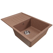 Мойкa MIXLINE ML-GM19 с крылом, терракотовая (307), 750*500*200мм