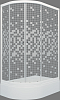 Душевой уголок Triton Коралл Щ0000068952 R 120х80 см, Белый, Мозаика с поддоном