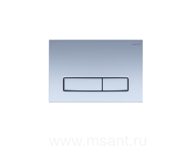 Панель смыва Aquatek Slim Хром матовая (клавиши прямоугольные) KDI-0000024