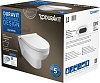 Унитаз подвесной Duravit DuraStyle 45620900A1 безободковый в комплекте крышка с миролифтом