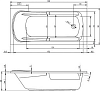 Акриловая ванна Riho Future XL 190x90