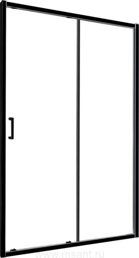 Душевая дверь в нишу RGW Classic CL-14-B 160 см, профиль матовый черный