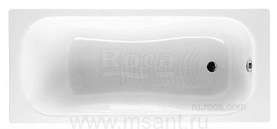 Стальная ванна Roca Princess-N 2204E0000 150x75 см, с отверстиями для ручек