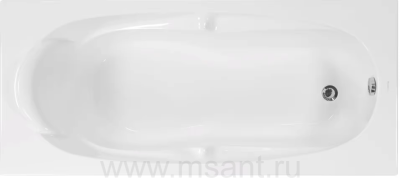 Акриловая ванна Vagnerplast Kleopatra 160x70 ультра белый