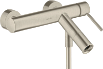 Смеситель Axor Starck 10411820 для ванны с душем, шлифованный никель