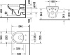 Унитаз подвесной Duravit DuraStyle 45620900A1 безободковый в комплекте крышка с миролифтом