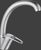 Смеситель для кухни Haiba HB4113-1 серый