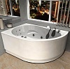 Акриловая ванна Aquatek Вирго 150x100 L, с каркасом, фронтальным экраном, сливом-переливом
