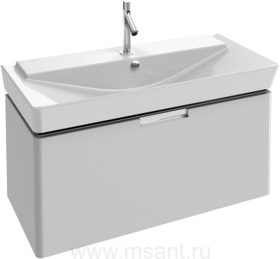 Тумба для комплекта Jacob Delafon Reve 100 белый лак, 1 ящик