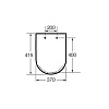Чаша Roca Inspira Round подвесная 480, Rimless, оникс 346528640