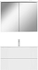 Зеркало-шкаф AM.PM Spirit V2.0 80 с LED-подсветкой, белый глянец