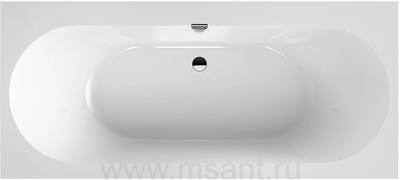 Акриловая ванна Villeroy & Boch Oberon 2.0 UBQ180OBR2DV-01 180x80 alpin