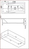 Акриловая ванна BAS Эвита 180х85 на каркасе