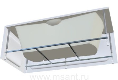 Каркас для ванны 1MarKa Agora 170x75 с ручками и подголовником