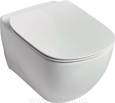 Унитаз подвесной Ideal Standard Tesi T355101 безободковый в комплекте с крышкой-сиденьем микролифт