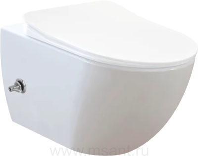 Унитаз подвесной Creavit Free FE320-34CB00E-0002 с биде белый