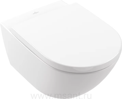 Унитаз подвесной Villeroy & Boch Subway 3.0 4670TS01 alpin, сиденье с микролифтом