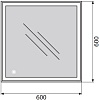 Зеркало BelBagno SPC-GRT-600-600-LED-TCH