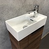 Мебель для ванной Comforty Асти 40, подвесная, дуб темно-коричневый с раковиной CREA 40, P-UM-CRE40/1