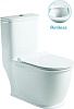 Унитаз-моноблок SantiLine SL-5019 безободковый, с микролифтом