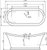 Акриловая ванна BelBagno BB09 170x70