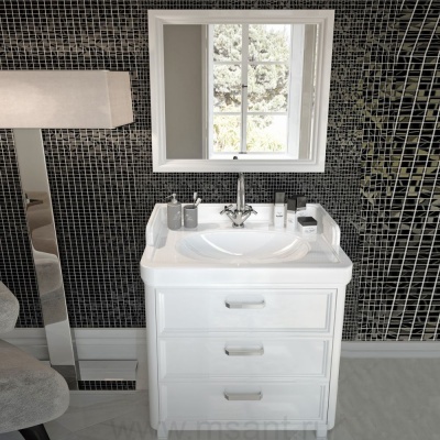 Мебель для ванной Kerama Marazzi Pompei 80 белая, с 3 ящиками