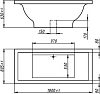 Ванна из искусственного камня Фэма Айсберг 180x80 белая