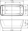 Акриловая ванна BelBagno BB304 170x80