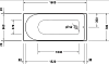 Акриловая ванна Duravit D-Neo 160x70