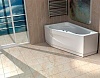 Акриловая ванна Акватек Медея 170x95 L, с каркасом, сливом-переливом, без фронтального экрана