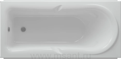 Акриловая ванна Aquatek Леда 170x80 с каркасом, фронтальным экраном, сливом-переливом (слева)
