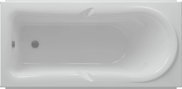 Акриловая ванна Aquatek Леда 170x80 с каркасом, фронтальным экраном, сливом-переливом (слева)