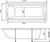 Акриловая ванна Marka One (1MarKa) Modern 155x70
