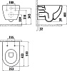 Унитаз подвесной Creavit Free FE322-11CM00E-0000 безободковый капучино