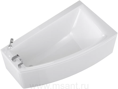 Ванна из искусственного камня Фэма Доминика 160x90 на опорах (металлические ножки с подпятниками) 