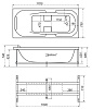 Акриловая ванна Triton Дина 170х75 обрезная