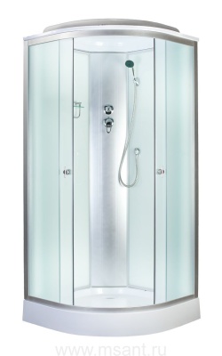 Душевая кабина Aquapulse 4021D fabric white; 80*80*220 (н/п)