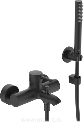 Смеситель Ideal Standard Ceraline BC270XG для ванны с душем, черный