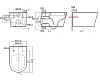 Унитаз подвесной безободковый AQUATEK ОБЕРОН AQ1363W-00 533*360*344 мм, горизонтальный выпуск, тонкое сиденье с механизмом плавного закрывания, крепеж 