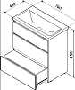 Мебель для ванной AM.PM Gem S 75 напольная