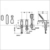 Смеситель на три отверстия Bravat F565104C-2-ENG
