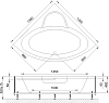 Акриловая ванна Royal Bath Fanke RB 581200 140x140