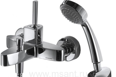 Смеситель для ванны короткий излив Bravat F679113C-B
