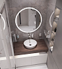 Столешница с раковиной Duravit 100, дуб карпентер, без отверстий, с раковиной Duravit Cape Cod, 40, белая