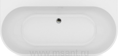 Ванна акриловая Azario BRADFORD 170х80 с сифоном и металлической рамой