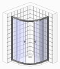 Душевой уголок BelBagno Uno R 2 85 M Cr